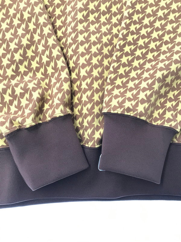 【中古品】【メンズ】 A BATHING APE アベイシングエイプ JACQUARD RELAXED FIT CREWNECK SWEATSHIRT 001SWK801002M クルーネック スウェットシャツ 142-260520-na-20-tagh サイズ：M カラー：ブラウン 万代Net店
