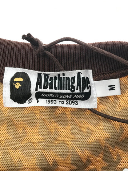 【中古品】【メンズ】 A BATHING APE アベイシングエイプ JACQUARD RELAXED FIT CREWNECK SWEATSHIRT 001SWK801002M クルーネック スウェットシャツ 142-260520-na-20-tagh サイズ：M カラー：ブラウン 万代Net店