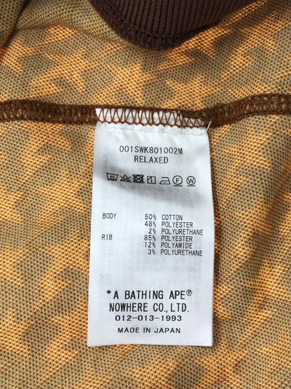 【中古品】【メンズ】 A BATHING APE アベイシングエイプ JACQUARD RELAXED FIT CREWNECK SWEATSHIRT 001SWK801002M クルーネック スウェットシャツ 142-260520-na-20-tagh サイズ：M カラー：ブラウン 万代Net店