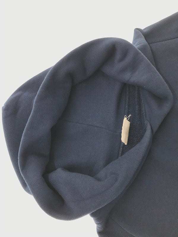 【中古品】【メンズ】 FRESHSERVICE×VIBTEX フレッシュサービス×ビブテックス SWEAT PULL HOODIE スウェットプルオーバーフーディ パーカー トップス 140-260803-ki-04-tagh サイズ：L カラー：ネイビー 万代Net店