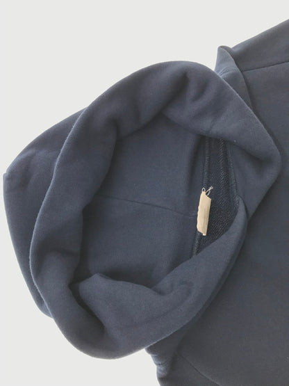 【中古品】【メンズ】 FRESHSERVICE×VIBTEX フレッシュサービス×ビブテックス SWEAT PULL HOODIE スウェットプルオーバーフーディ パーカー トップス 140-260803-ki-04-tagh サイズ：L カラー：ネイビー 万代Net店