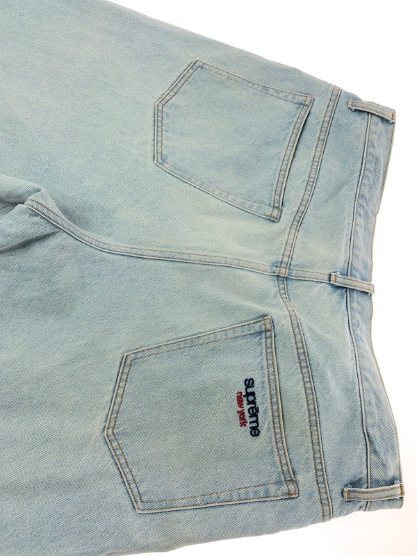 【現状渡し品】【メンズ】 Supreme シュプリーム 24SS BAGGY JEAN 24年春夏 バギー ジーンズ ボトムス 149-260321-rt-10-tag サイズ：34 カラー：ライトインディゴ 万代Net店