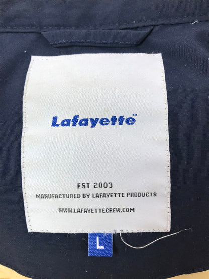 【中古品】【メンズ】 Lafayette ラファイエット HOODED DOWN JACKET NAVY LFT13AW04 フーデッド ダウン ジャケット 142-260219-rt-10-tag サイズ：L カラー：ネイビー 万代Net店