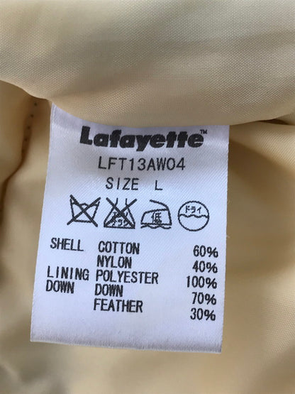 【中古品】【メンズ】 Lafayette ラファイエット HOODED DOWN JACKET NAVY LFT13AW04 フーデッド ダウン ジャケット 142-260219-rt-10-tag サイズ：L カラー：ネイビー 万代Net店
