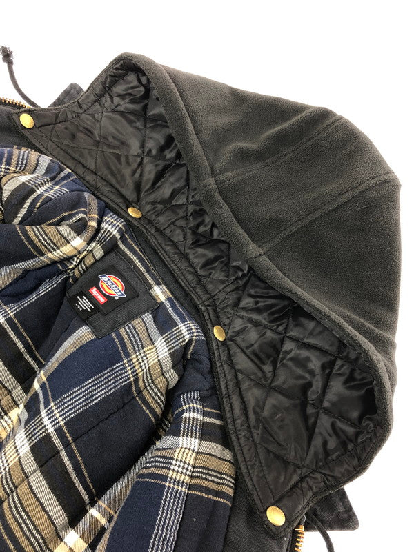【メンズ】 × DICKIES ディッキーズ 24AW HOODED WORK JACKET ワーク ジャケット 149-260320-rt-29-tag サイズ：L カラー：ブラック 万代Net店