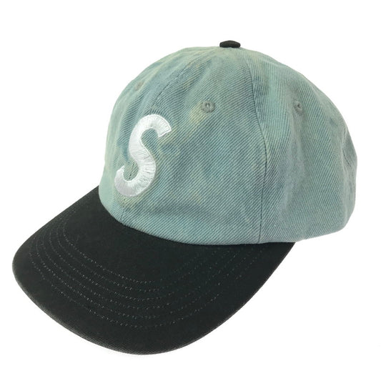 【中古品】【メンズ】 Supreme シュプリーム 25AW PIGMENT COATED 2-TONE S LOGO 6-PANEL 2トーン ロゴ 6パネル キャップ 帽子 185-260420-na-06-tagh カラー：デニム 万代Net店
