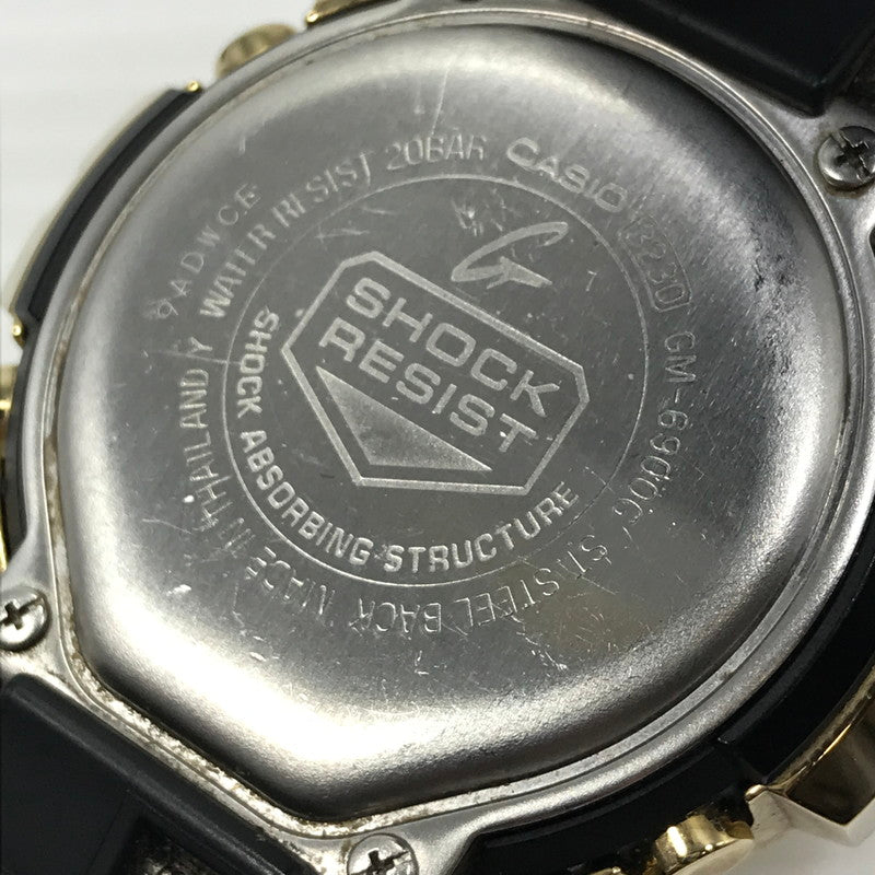 【中古品】【メンズ】 G-SHOCK ジーショック GM-6900G-9JF DIGITAL 6900 SERIES デジタル 腕時計 196-260218-na-07-tag カラー：ゴールド/ブラック 万代Net店