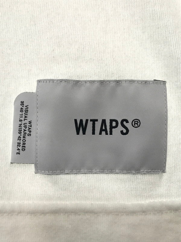 【中古品】【メンズ】 WTAPS ダブルタップス L/S T-SHIRT ロングスリーブ Tシャツ 長袖Tシャツ 142-260518-na-02-tagh サイズ：03 カラー：ホワイト 万代Net店