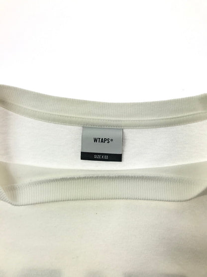【中古品】【メンズ】 WTAPS ダブルタップス L/S T-SHIRT ロングスリーブ Tシャツ 長袖Tシャツ 142-260518-na-02-tagh サイズ：03 カラー：ホワイト 万代Net店
