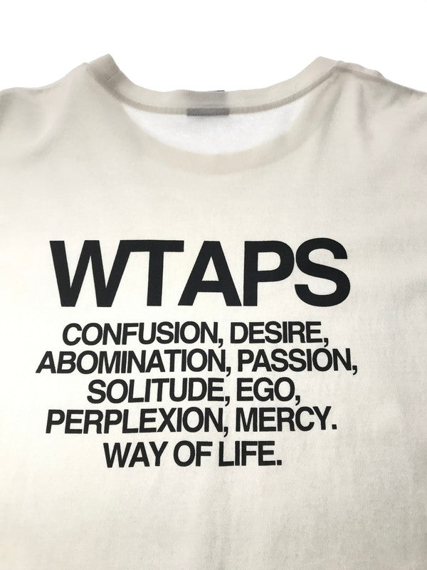【中古品】【メンズ】 WTAPS ダブルタップス L/S T-SHIRT ロングスリーブ Tシャツ 長袖Tシャツ 142-260518-na-02-tagh サイズ：03 カラー：ホワイト 万代Net店