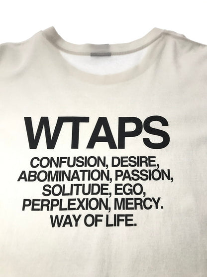 【中古品】【メンズ】 WTAPS ダブルタップス L/S T-SHIRT ロングスリーブ Tシャツ 長袖Tシャツ 142-260518-na-02-tagh サイズ：03 カラー：ホワイト 万代Net店