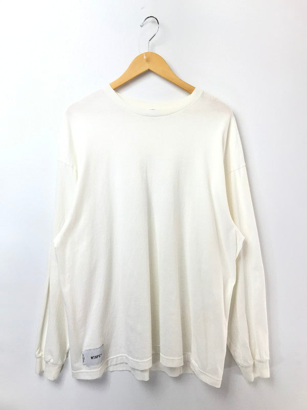 【中古品】【メンズ】 WTAPS ダブルタップス L/S T-SHIRT ロングスリーブ Tシャツ 長袖Tシャツ 142-260518-na-02-tagh サイズ：03 カラー：ホワイト 万代Net店