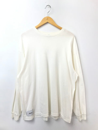 【中古品】【メンズ】 WTAPS ダブルタップス L/S T-SHIRT ロングスリーブ Tシャツ 長袖Tシャツ 142-260518-na-02-tagh サイズ：03 カラー：ホワイト 万代Net店
