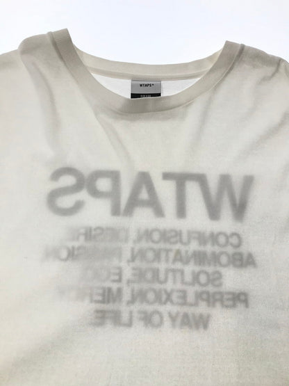 【中古品】【メンズ】 WTAPS ダブルタップス L/S T-SHIRT ロングスリーブ Tシャツ 長袖Tシャツ 142-260518-na-02-tagh サイズ：03 カラー：ホワイト 万代Net店