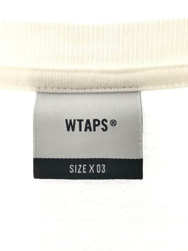 【中古品】【メンズ】 WTAPS ダブルタップス L/S T-SHIRT ロングスリーブ Tシャツ 長袖Tシャツ 142-260518-na-02-tagh サイズ：03 カラー：ホワイト 万代Net店
