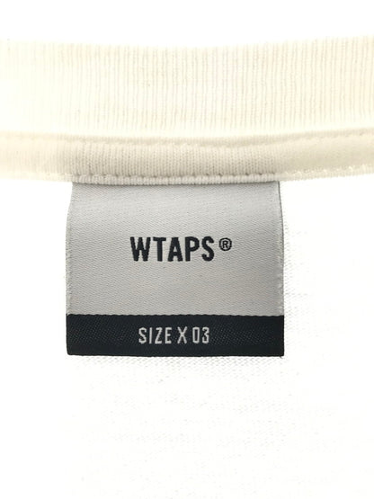 【中古品】【メンズ】 WTAPS ダブルタップス L/S T-SHIRT ロングスリーブ Tシャツ 長袖Tシャツ 142-260518-na-02-tagh サイズ：03 カラー：ホワイト 万代Net店