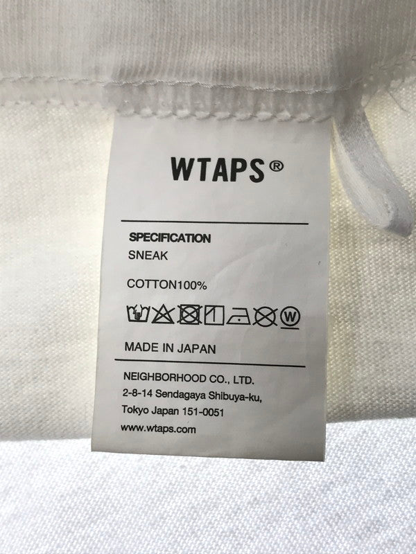 【中古品】【メンズ】 WTAPS ダブルタップス L/S T-SHIRT ロングスリーブ Tシャツ 長袖Tシャツ 142-260518-na-02-tagh サイズ：03 カラー：ホワイト 万代Net店