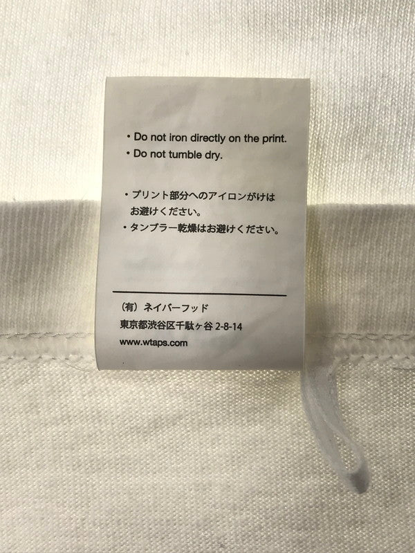 【中古品】【メンズ】 WTAPS ダブルタップス L/S T-SHIRT ロングスリーブ Tシャツ 長袖Tシャツ 142-260518-na-02-tagh サイズ：03 カラー：ホワイト 万代Net店