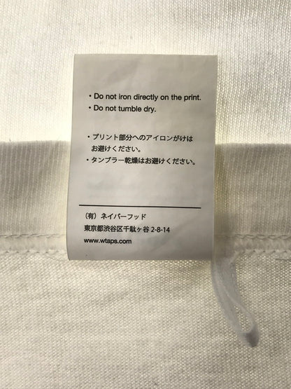 【中古品】【メンズ】 WTAPS ダブルタップス L/S T-SHIRT ロングスリーブ Tシャツ 長袖Tシャツ 142-260518-na-02-tagh サイズ：03 カラー：ホワイト 万代Net店