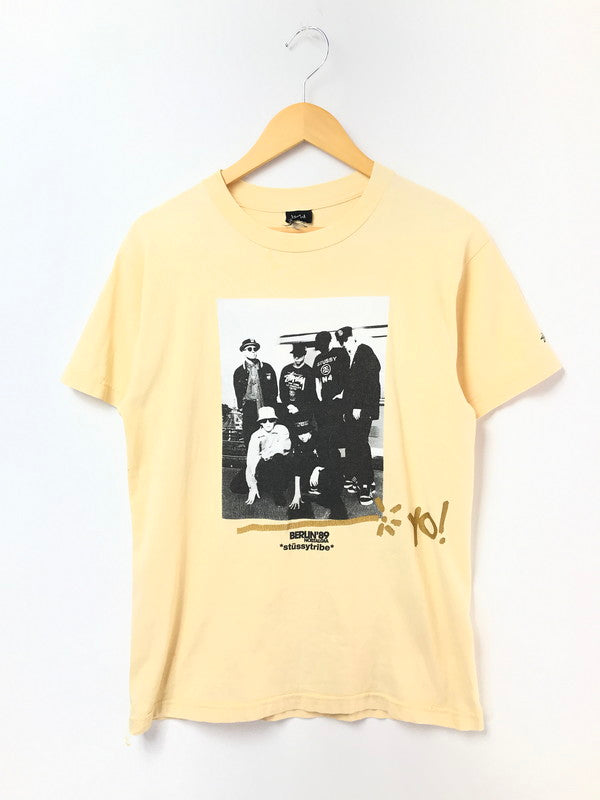 【現状渡し品】【メンズ】 OLD STUSSY オールド ステューシー BERLIN 89 S/S T-SHIRT ベルリン 89 Tシャツ 半袖Tシャツ 142-260518-na-10-tagh サイズ：サイス不明　下記参照 カラー：イエロー 万代Net店