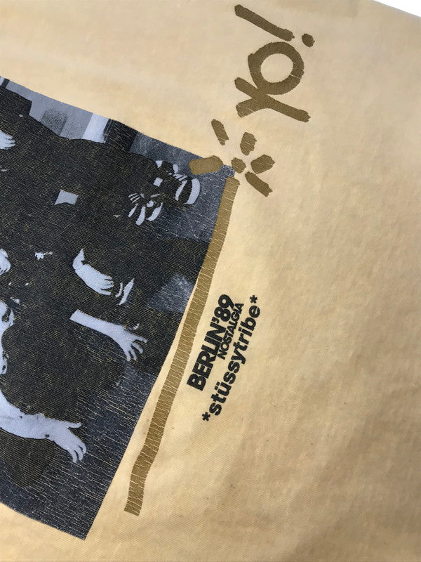 【現状渡し品】【メンズ】 OLD STUSSY オールド ステューシー BERLIN 89 S/S T-SHIRT ベルリン 89 Tシャツ 半袖Tシャツ 142-260518-na-10-tagh サイズ：サイス不明　下記参照 カラー：イエロー 万代Net店