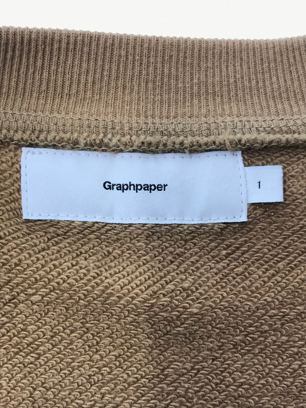 【中古品】【メンズ】 GRAPHPAPER グラフペーパー HALF ZIP SWEAT GU193-70127B ハーフジップ スウェット トップス 140-260522-rt-01-tagh サイズ：1 カラー：ブラウン 万代Net店