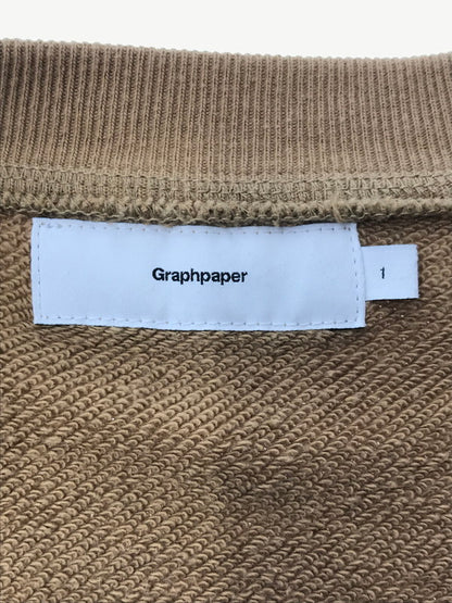 【中古品】【メンズ】 GRAPHPAPER グラフペーパー HALF ZIP SWEAT GU193-70127B ハーフジップ スウェット トップス 140-260522-rt-01-tagh サイズ：1 カラー：ブラウン 万代Net店