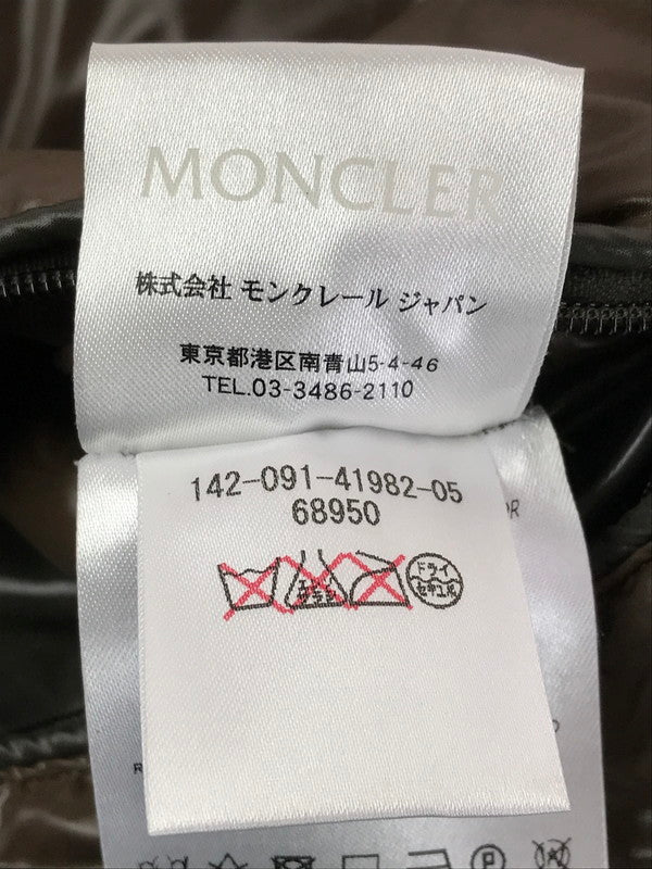 【中古品】【メンズ】 MONCLER モンクレール BERRIAT DOWN JACKET 142-091-41982-05 ベリアット ダウン ジャケット アウター 141-260219-rt-01-tag サイズ：3 カラー：ブラウン系 万代Net店