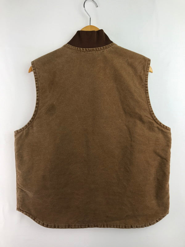 【中古品】【メンズ】 Carhartt カーハート SANDSTONE VEST サンドストーン ベスト トップス 146-260225-rt-01-tag サイズ：L カラー：ブラウン 万代Net店