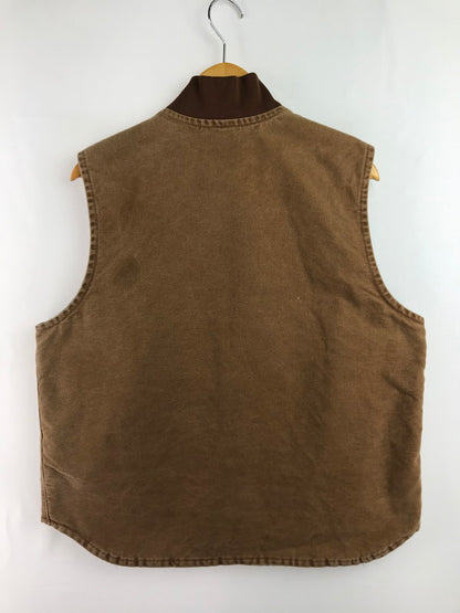 【中古品】【メンズ】 Carhartt カーハート SANDSTONE VEST サンドストーン ベスト トップス 146-260225-rt-01-tag サイズ：L カラー：ブラウン 万代Net店