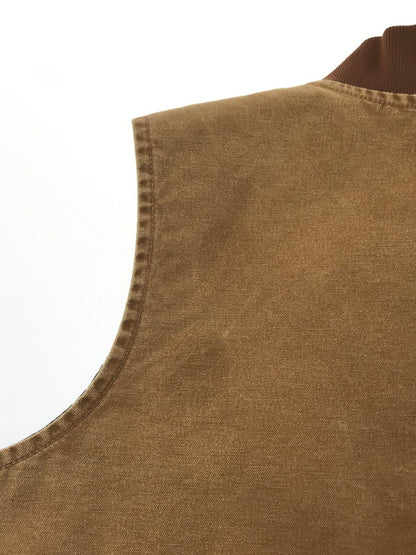 【中古品】【メンズ】 Carhartt カーハート SANDSTONE VEST サンドストーン ベスト トップス 146-260225-rt-01-tag サイズ：L カラー：ブラウン 万代Net店