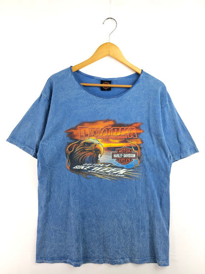 【現状渡し品】【メンズ】 HARLEY DAVIDSON ハーレーダビッドソン 2006 CHEMICAL WASH EAGLE TEE ケミカルウォッシュ イーグル Tシャツ USA製 146-260222-rt-05-tag サイズ：L カラー：ブルー 万代Net店