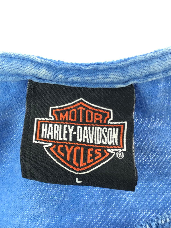 【現状渡し品】【メンズ】 HARLEY DAVIDSON ハーレーダビッドソン 2006 CHEMICAL WASH EAGLE TEE ケミカルウォッシュ イーグル Tシャツ USA製 146-260222-rt-05-tag サイズ：L カラー：ブルー 万代Net店