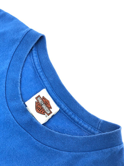 【中古品】【メンズ】 HARLEY DAVIDSON ハーレーダビッドソン 2014 FLORIDA S/S TEE 2014 フロリダ ショートスリーブ Tシャツ 半袖Tシャツ 146-260222-rt-04-tag サイズ：XL カラー：ブルー 万代Net店