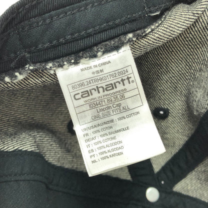 【中古品】【メンズ】 CARHARTT WIP カーハート ワークインプログレス I034471 LINCOLN CAP キャップ 帽子 185-260401-na-12-tag サイズ：ONE カラー：ブラック 万代Net店