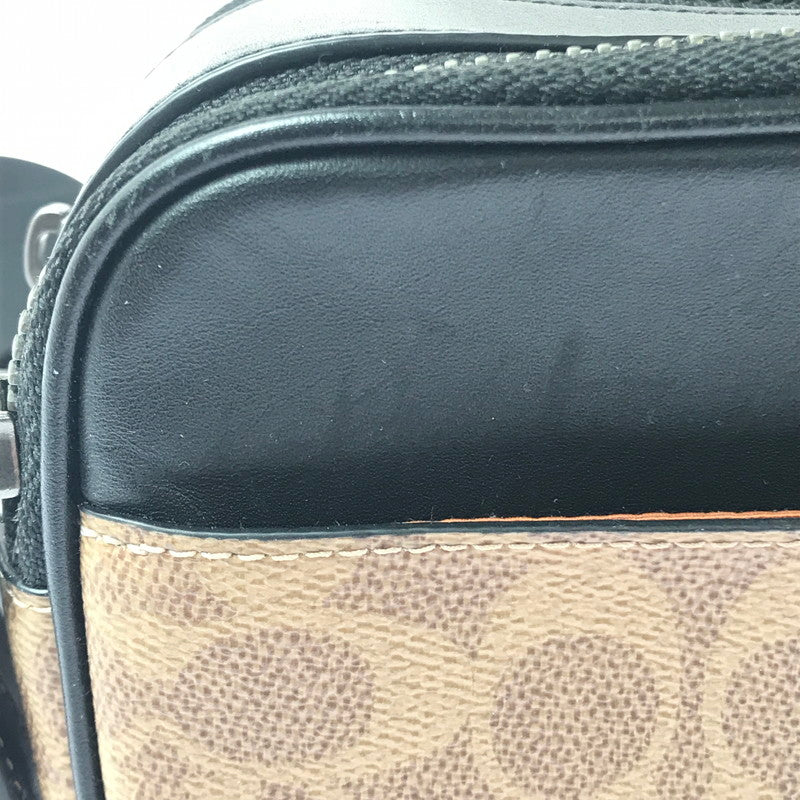 【中古品】【レディース】 GRAHAM CROSSBODY BAG CV921 グラハム クロスボディ バッグ・シグネチャー キャンバス カバン 180-260421-rt-25-tagh カラー：ブラウン/ブラック 万代Net店
