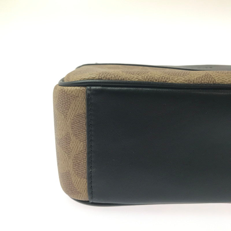 【中古品】【レディース】 GRAHAM CROSSBODY BAG CV921 グラハム クロスボディ バッグ・シグネチャー キャンバス カバン 180-260421-rt-25-tagh カラー：ブラウン/ブラック 万代Net店
