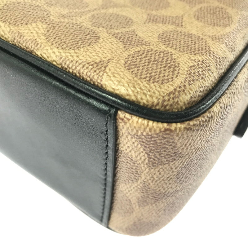 【中古品】【レディース】 GRAHAM CROSSBODY BAG CV921 グラハム クロスボディ バッグ・シグネチャー キャンバス カバン 180-260421-rt-25-tagh カラー：ブラウン/ブラック 万代Net店