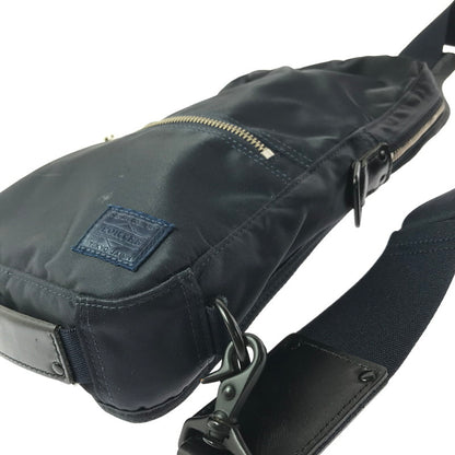 【中古品】【メンズ】 PORTER ポーター LIFT SLING SHOULDER BAG 822-06134 リフト スリング ショルダーバッグ カバン 188-260428-na-04-tagh カラー：ネイビー 万代Net店