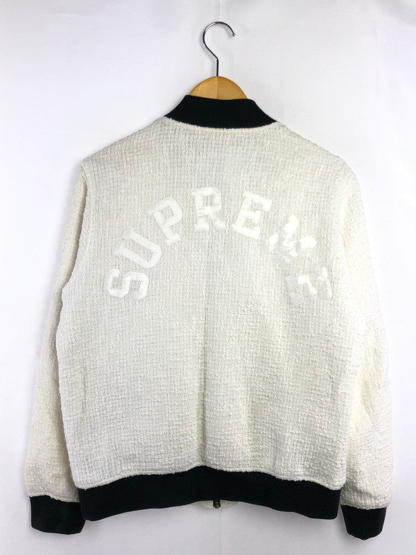 【メンズ】 Supreme シュプリーム 16SS BOUCLE VARSITY JACKET バックル バーシティ ジャケット アウター 149-260320-rt-28-tag サイズ：M カラー：ホワイト 万代Net店