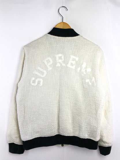 【メンズ】 Supreme シュプリーム 16SS BOUCLE VARSITY JACKET バックル バーシティ ジャケット アウター 149-260320-rt-28-tag サイズ：M カラー：ホワイト 万代Net店