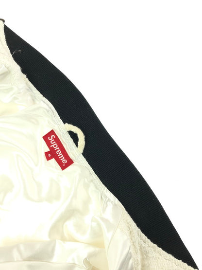 【メンズ】 Supreme シュプリーム 16SS BOUCLE VARSITY JACKET バックル バーシティ ジャケット アウター 149-260320-rt-28-tag サイズ：M カラー：ホワイト 万代Net店