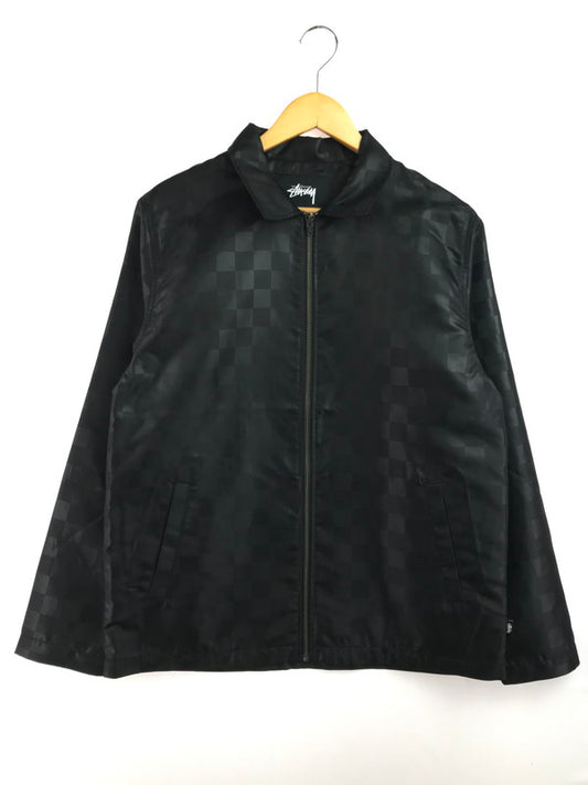 【中古品】【メンズ】 STUSSY ステューシー TONAL CHECK JACKET 115401 トーナルチェック ジャケット アウター 142-260223-rt-01-tag サイズ：M カラー：ブラック 万代Net店