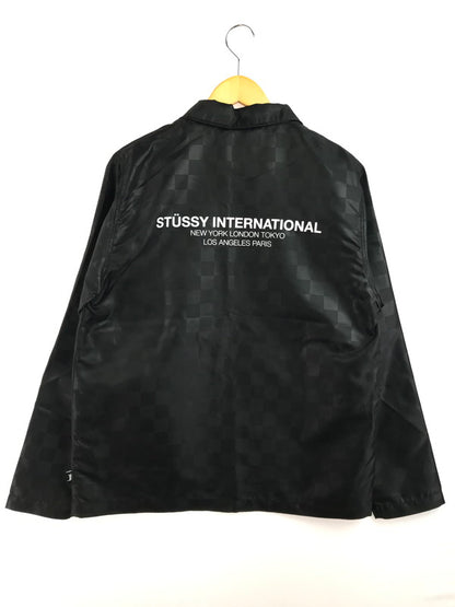 【中古品】【メンズ】 STUSSY ステューシー TONAL CHECK JACKET 115401 トーナルチェック ジャケット アウター 142-260223-rt-01-tag サイズ：M カラー：ブラック 万代Net店