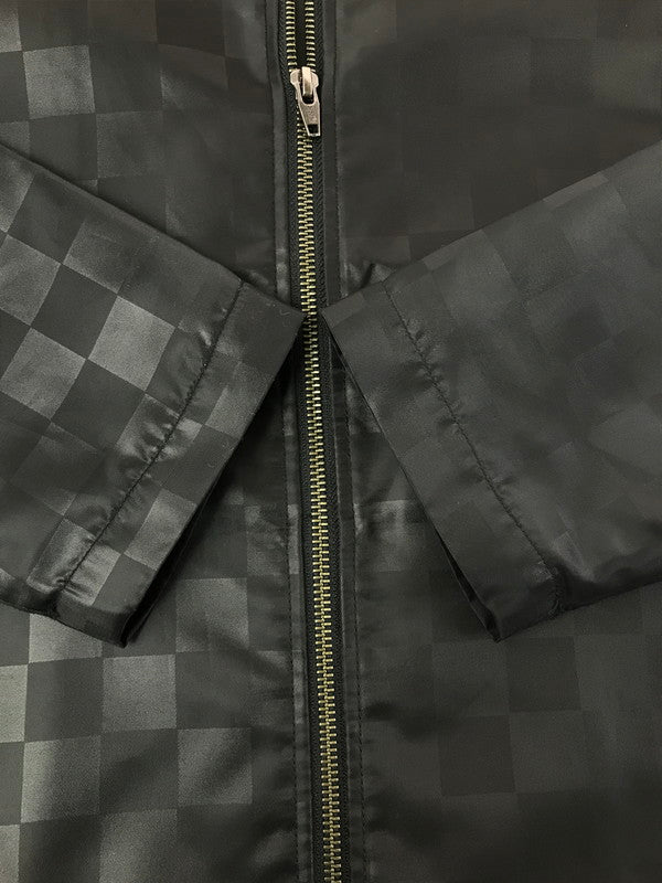 【中古品】【メンズ】 STUSSY ステューシー TONAL CHECK JACKET 115401 トーナルチェック ジャケット アウター 142-260223-rt-01-tag サイズ：M カラー：ブラック 万代Net店