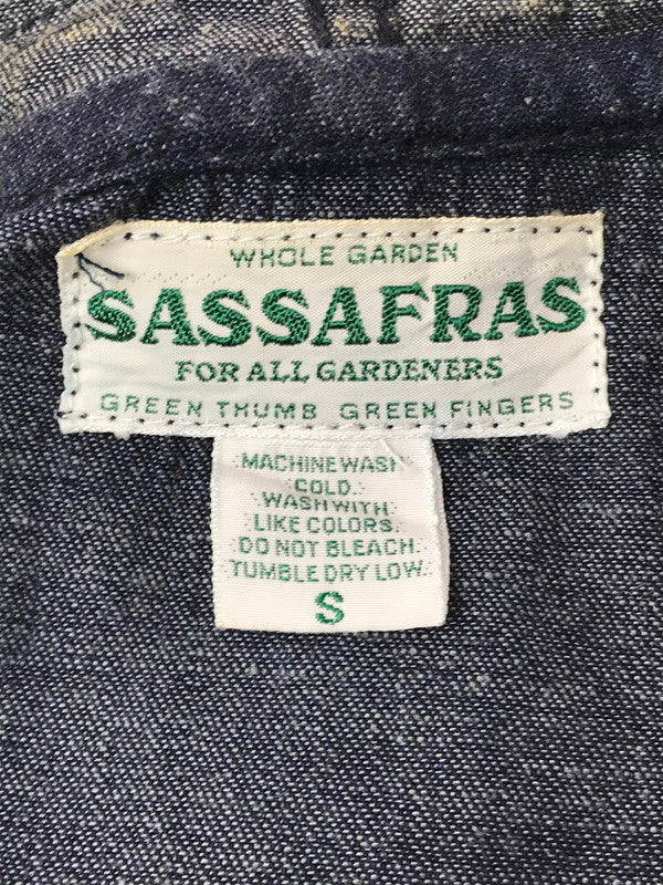 【中古品】【メンズ】 SASSAFRAS ササフラス 15SS GARDENER BUD BREAKER ガーデナー バド ブレーカー 144-260223-rt-05-tag サイズ：S カラー：インディゴ 万代Net店