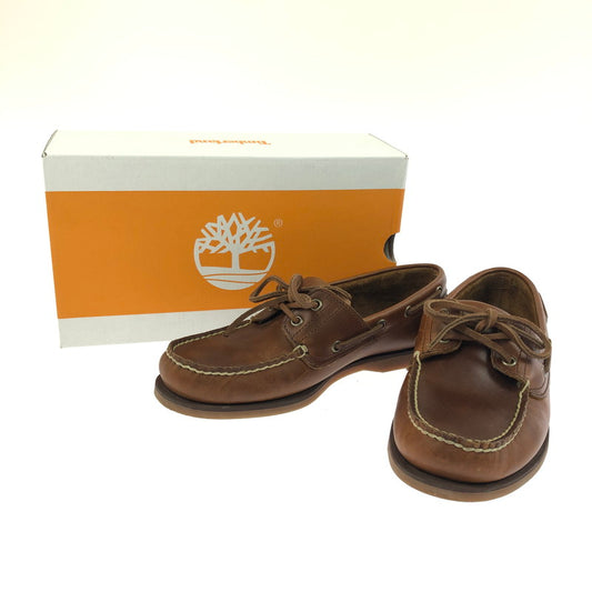 【中古品】【メンズ】 Timberland ティンバーランド CLASSIC LEATHER BOAT SHOES TB0A232XF74 クラシック レザー ボートシューズ デッキシューズ 靴 164-260303-yy-06-tag サイズ：26cm/US8w カラー：ブラウン 万代Net店