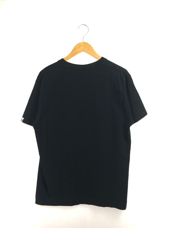 【中古品】【メンズ】 A BATHING APE アベイシングエイプ S/S LOGO T-SHIRT ロゴ Tシャツ 半袖Tシャツ 142-260518-na-28-tagh サイズ：L カラー：ブラック 万代Net店