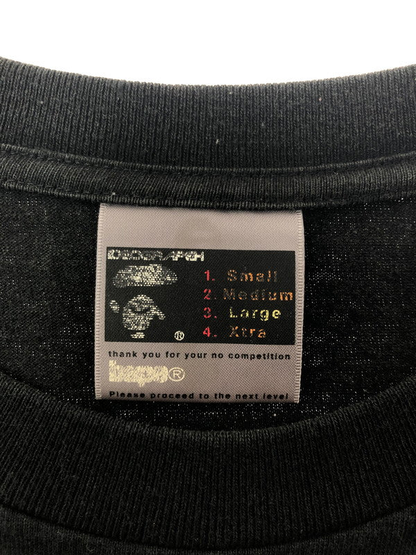 【中古品】【メンズ】 A BATHING APE アベイシングエイプ S/S LOGO T-SHIRT ロゴ Tシャツ 半袖Tシャツ 142-260518-na-28-tagh サイズ：L カラー：ブラック 万代Net店