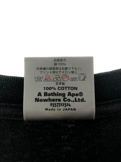 【中古品】【メンズ】 A BATHING APE アベイシングエイプ S/S LOGO T-SHIRT ロゴ Tシャツ 半袖Tシャツ 142-260518-na-28-tagh サイズ：L カラー：ブラック 万代Net店